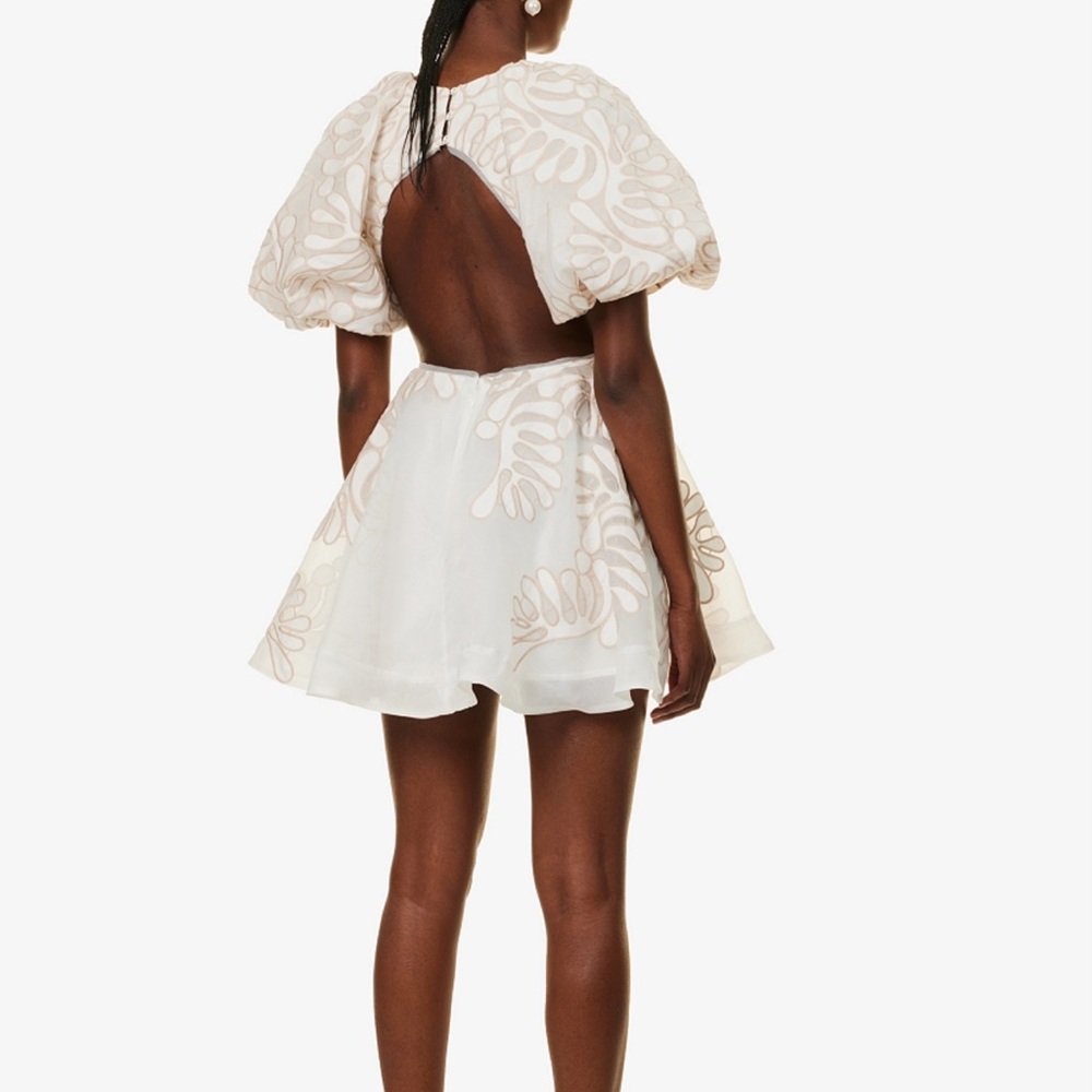 Aje Botanical Mini Dress in ECRU - New Season - Picture 3 of 6